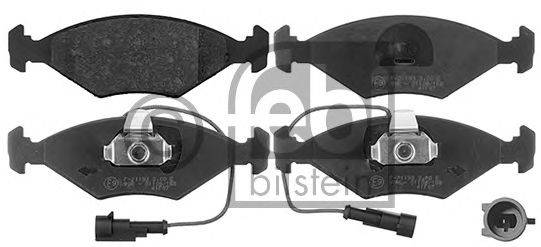 Комплект тормозных колодок, дисковый тормоз FEBI BILSTEIN 116052