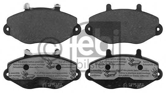 Комплект тормозных колодок, дисковый тормоз FEBI BILSTEIN 116070