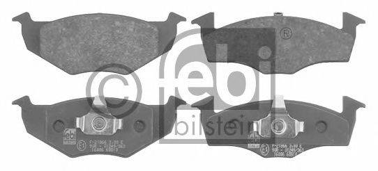 Комплект тормозных колодок, дисковый тормоз FEBI BILSTEIN 16006