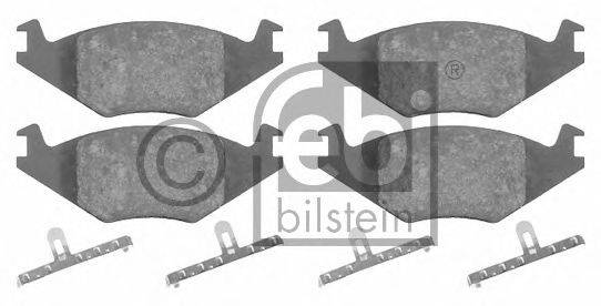 Комплект гальмівних колодок, дискове гальмо FEBI BILSTEIN 16011