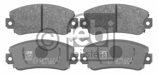 Комплект тормозных колодок, дисковый тормоз FEBI BILSTEIN 16077