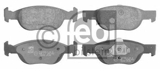 Комплект тормозных колодок, дисковый тормоз FEBI BILSTEIN 16093
