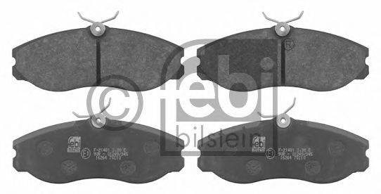 Комплект тормозных колодок, дисковый тормоз FEBI BILSTEIN 16264