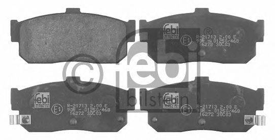 Комплект тормозных колодок, дисковый тормоз FEBI BILSTEIN 16272