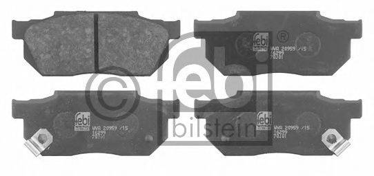 Комплект гальмівних колодок, дискове гальмо FEBI BILSTEIN 16299