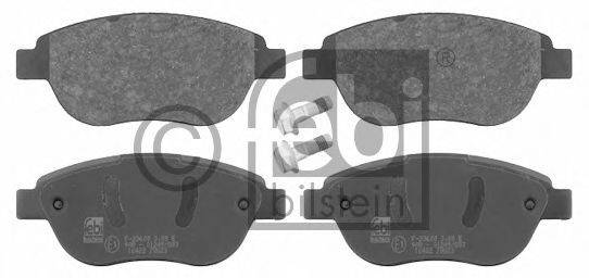 Комплект тормозных колодок, дисковый тормоз FEBI BILSTEIN 16422