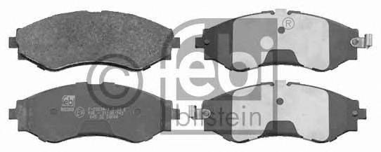 Комплект тормозных колодок, дисковый тормоз FEBI BILSTEIN 16510