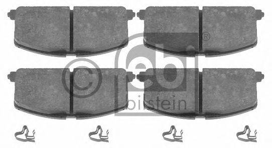 Комплект гальмівних колодок, дискове гальмо FEBI BILSTEIN 16581