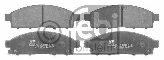 Комплект тормозных колодок, дисковый тормоз FEBI BILSTEIN 16624