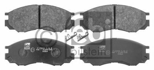 Комплект гальмівних колодок, дискове гальмо FEBI BILSTEIN 16645