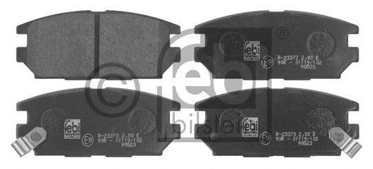 Комплект тормозных колодок, дисковый тормоз FEBI BILSTEIN 16756