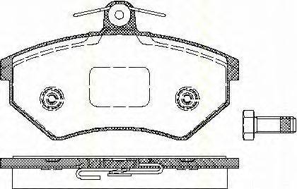 Комплект тормозных колодок, дисковый тормоз TRISCAN 8110 10975