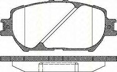 Комплект тормозных колодок, дисковый тормоз TRISCAN 8110 13056