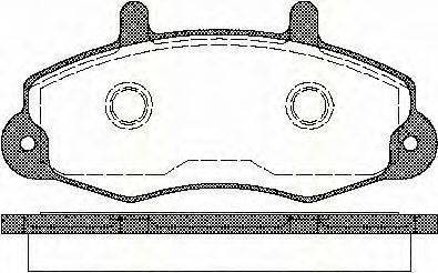 Комплект тормозных колодок, дисковый тормоз TRISCAN 8110 16969