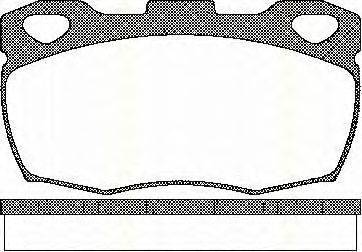 Комплект тормозных колодок, дисковый тормоз TRISCAN 8110 17003