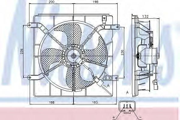 Вентилятор, охлаждение двигателя NISSENS 85046