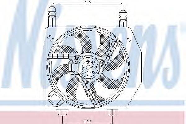 Вентилятор, охлаждение двигателя NISSENS 85172