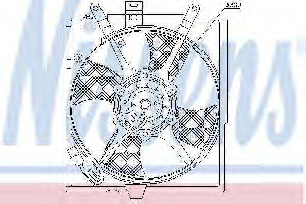 Вентилятор, охолодження двигуна NISSENS 85298