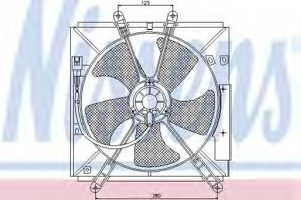Вентилятор, охлаждение двигателя NISSENS 85330