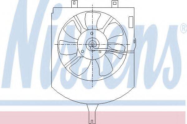 Вентилятор, конденсатор кондиціонера NISSENS 85407