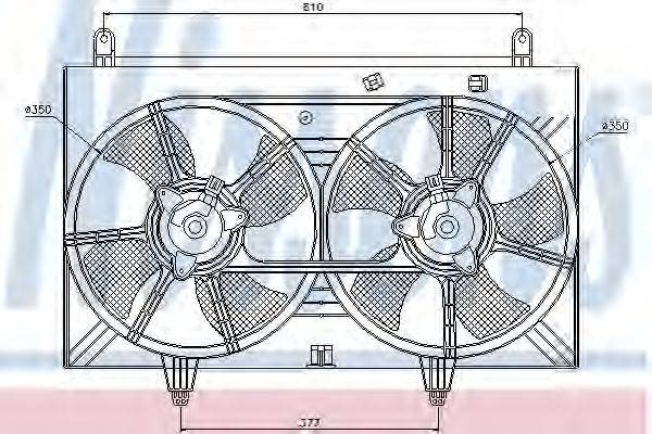 Вентилятор, охлаждение двигателя NISSENS 85615