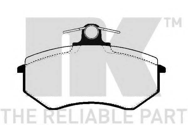 Комплект тормозных колодок, дисковый тормоз NK 224727