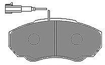 Комплект тормозных колодок, дисковый тормоз MAPCO 6568