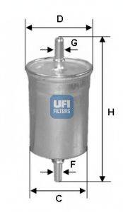 Топливный фильтр UFI 31.722.00
