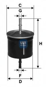 UFI 3181100 Топливный фильтр