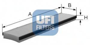 Фильтр, воздух во внутренном пространстве UFI 53.016.00