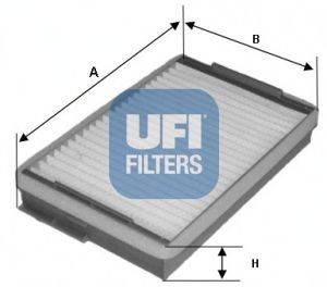 Фільтр, повітря у внутрішньому просторі UFI 53.139.00