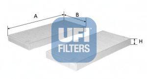 Фільтр, повітря у внутрішньому просторі UFI 53.154.00