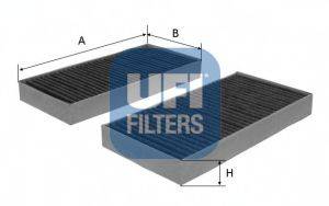 Фильтр, воздух во внутренном пространстве UFI 54.104.00