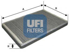Фильтр, воздух во внутренном пространстве UFI 54.169.00