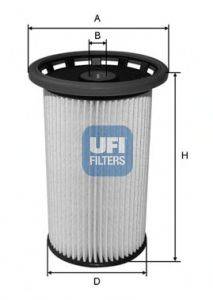 Паливний фільтр UFI 26.025.00