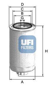 Топливный фильтр UFI 24.999.00