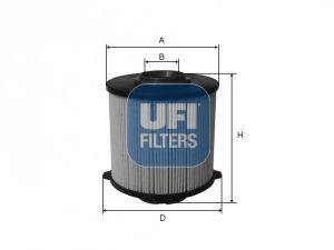 Паливний фільтр UFI 26.058.00
