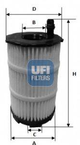 Масляний фільтр UFI 25.143.00