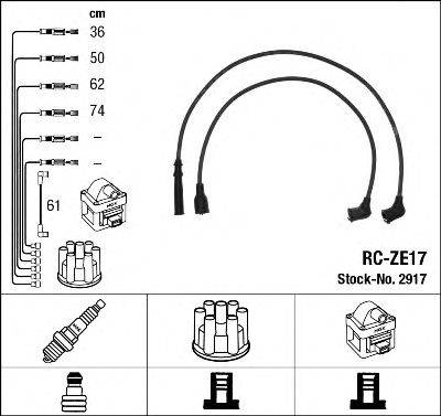 Комплект проводов зажигания NGK 2917