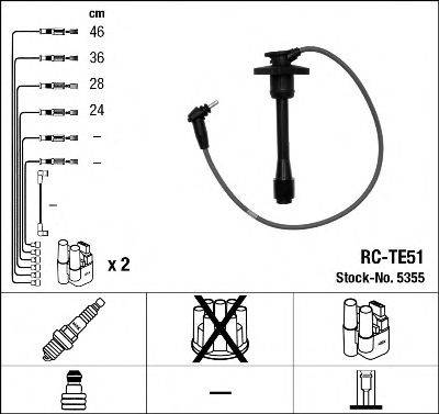 Комплект проводов зажигания NGK 5355