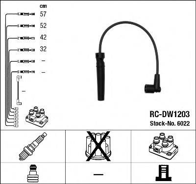 Комплект проводов зажигания NGK 6022