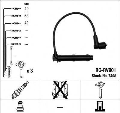 Комплект проводов зажигания NGK 7408