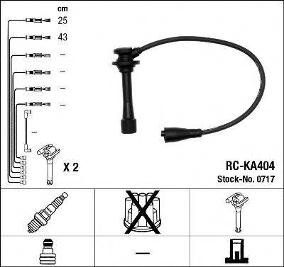 NGK 0717 Комплект дротів запалення