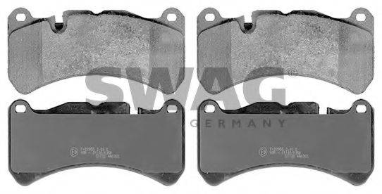 Комплект тормозных колодок, дисковый тормоз SWAG 10 11 6138