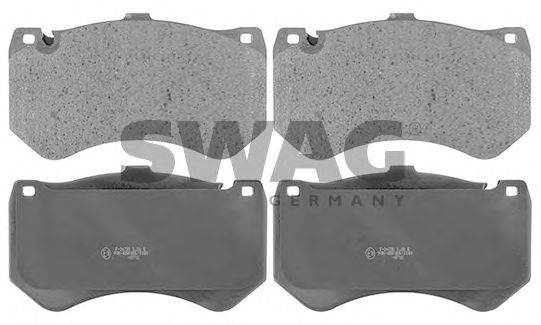Комплект тормозных колодок, дисковый тормоз SWAG 10 11 6143