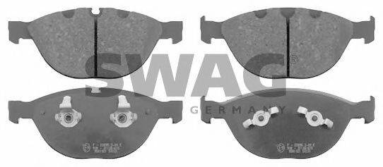 Комплект гальмівних колодок, дискове гальмо SWAG 20 91 6519