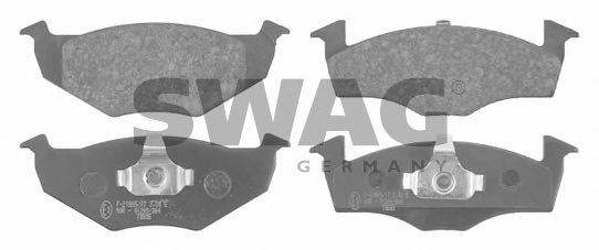 Комплект гальмівних колодок, дискове гальмо SWAG 30 91 6044