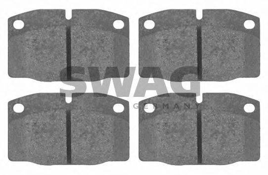Комплект тормозных колодок, дисковый тормоз SWAG 40 91 6203