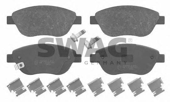 Комплект гальмівних колодок, дискове гальмо SWAG 40 91 6630