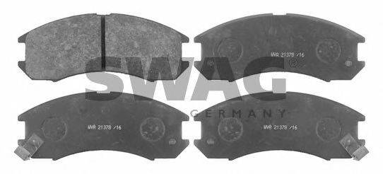Комплект гальмівних колодок, дискове гальмо SWAG 83 91 6282